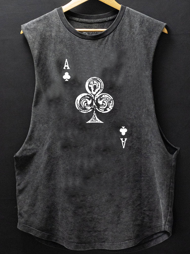 THE ACE OF CLUBS Scoop Bottom Cotton Tank