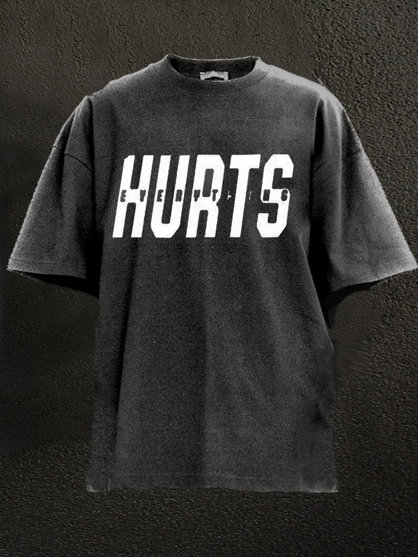 Every Thing Hurts Washed Gym Shirt