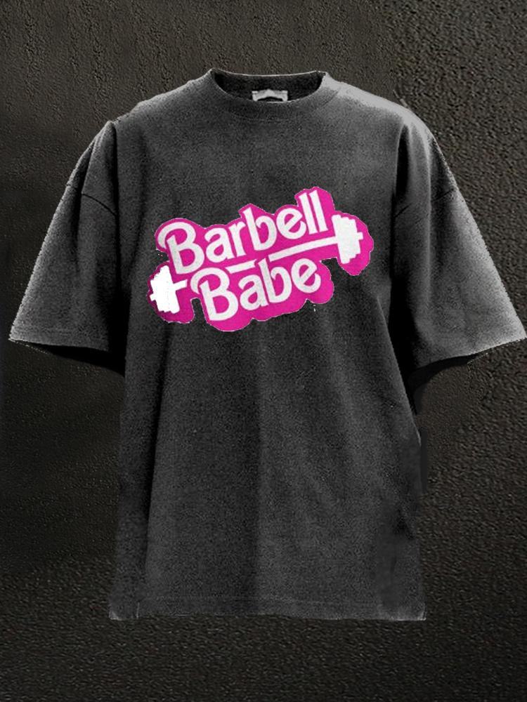 Barbell Babe Washed Gym T-shirt