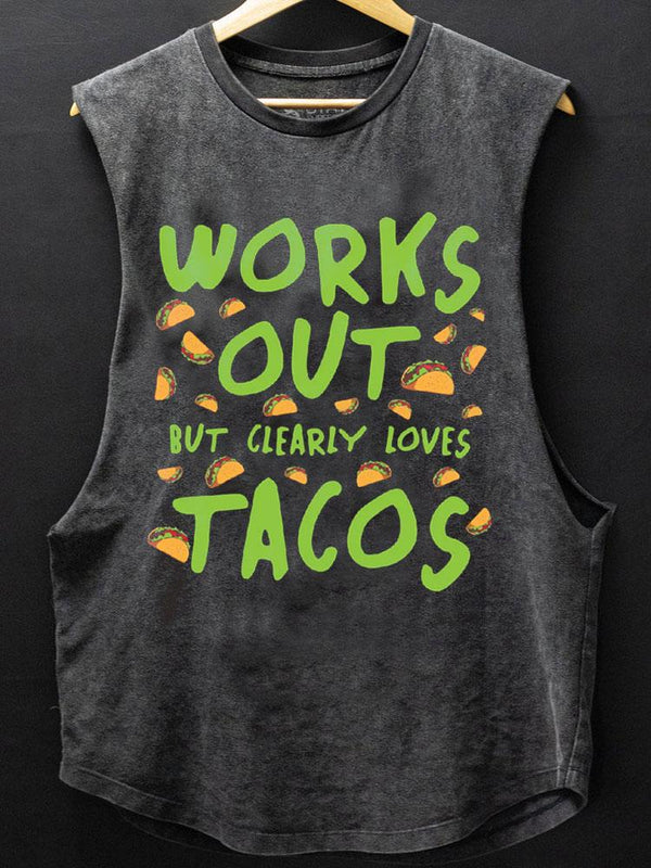 Clearly Loves Tacos Scoop Bottom Cotton Tank