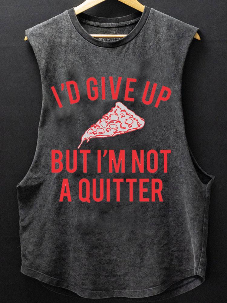 Can't Quit Pizza Scoop Bottom Cotton Tank