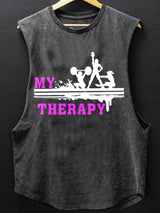 My Therapy Scoop Bottom Cotton Tank