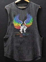 WE STAND OUR GROUND UNICORN Scoop Bottom Cotton Tank
