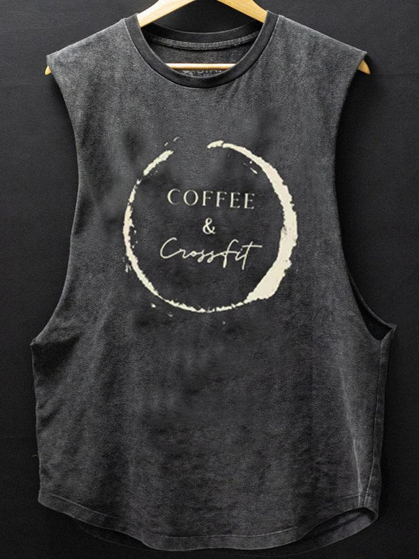 Coffee and Crossfit Scoop Bottom Cotton Tank