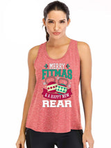 Merry Fitmas Ironpanda Women Fitness Tank