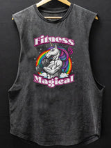 Fitness Magical Scoop Bottom Cotton Tank